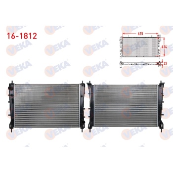Linea 1.4 16V Su Radyatör Veka 16-1812