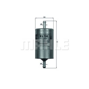 Alfa Romeo 75 1985-1992 Arası 2.0 T.S. Mahle Marka Benzin Yakıt Filtresi