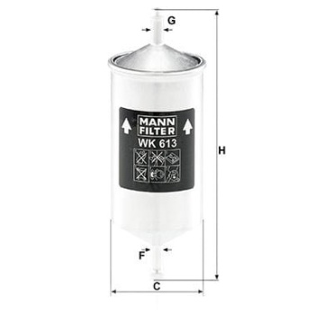 Alfa Romeo 164 1987-1998 Arası 2.0 T.S. Mann Marka Benzin Yakıt Filtresi