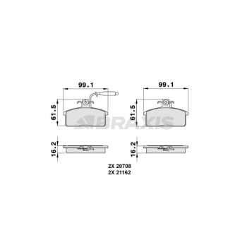 Seat Marbella 1986-1999 Arası 0.9, 0.9 Cat Braxis Marka Ön Balata