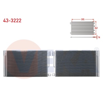 Fioirno 1.3 Klima Radyatörü Veka 43-3222