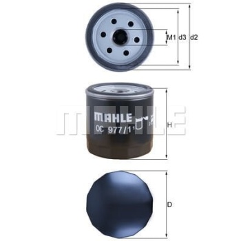 Skoda Citigo 2011-2019 Arası 1.0 Mahle Marka Yağ Filtresi