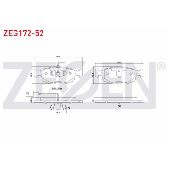 Grande Punto 1.4 T.jet Ön Balatası Zegen ZEG172-52
