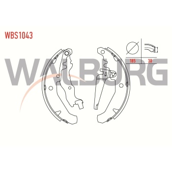 Siena 1.6 16V Arka Kampana Balata Walburg WBS1043