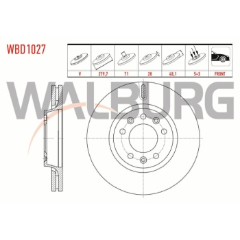 Scudo 2.0 mjt Ön Disk Walburg WBD1027