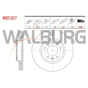 Scudo 1.6 mjt Ön Disk Walburg WBD1027