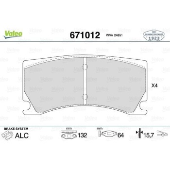 Peugeot Rcz 2010-2015 Arası 1.6 THP 270 Valeo Marka Ön Balata