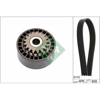 Renault Clio 1998-2016 Arası 1.2, 1.2 16V INA Marka Vantilatör Kayış Seti