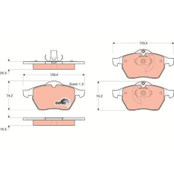 Opel Calibra 1989-1997 Arası 2.5 i V6 TRW Marka Ön Balata
