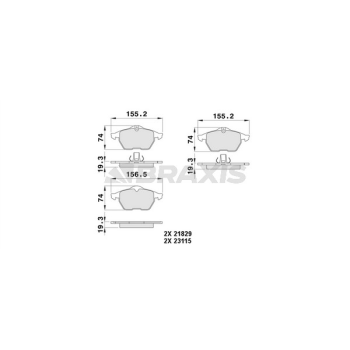 Opel Calibra 1989-1997 Arası 2.5 i V6 Braxis Marka Ön Balata