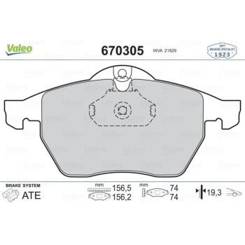 Opel Calibra 1989-1997 Arası 2.5 i V6 Valeo Marka Ön Balata
