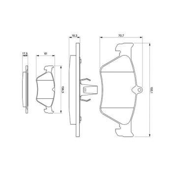 Opel Calibra 1989-1997 Arası 2.5 i V6 Bosch Marka Ön Balata