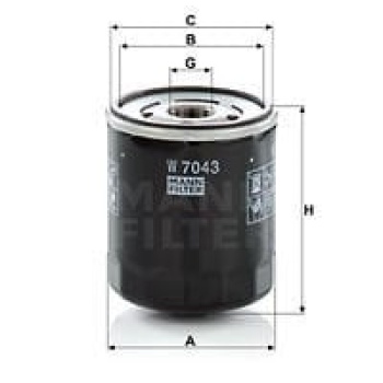 Ford Kuga 2012-2016 Arası 2.0 TDCi 4x4, 2.0 TDCi Mann Marka Yağ Filtresi