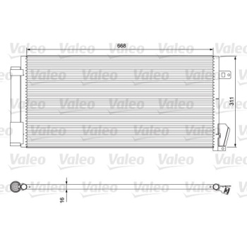 Fiat Doblo 2009-2014 Arası 1.4 Natural Power, 1.6 D Multijet, 1.4 Valeo Marka Klima Radyatörü