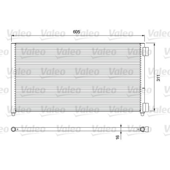 Fiat Doblo 2000-2005 Arası 1.3 JTD 16V, 1.9 JTD Valeo Marka Klima Radyatörü
