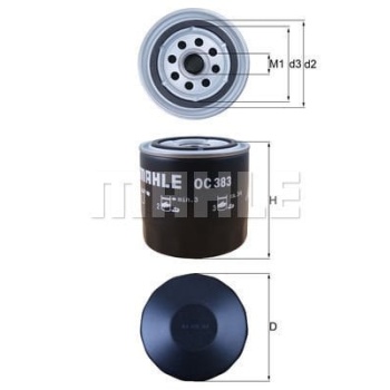 Fiat Tipo 1987-1997 Arası 1.8 i.e. Mahle Marka Yağ Filtresi