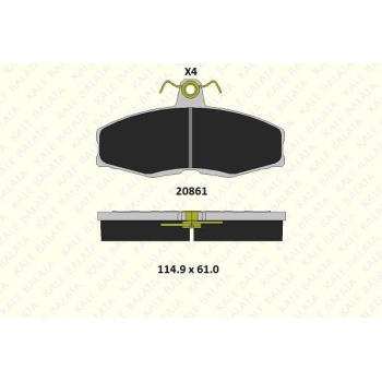 Ford Sierra 1982-1987 Arası 1.6, 1.3 Kale Marka Ön Balata