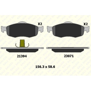 Ford Scorpio 1985-1998 Arası 2.0 i, 2.9 i 4x4, 2.9 i, 2.5 TD, 2.4 i Kale Marka Ön Balata