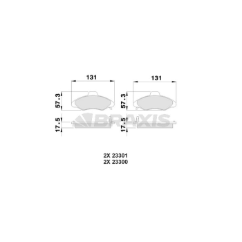 Ford Orion 1990-1996 Arası 1.3, 1.6 i 16V, 1.4, 1.8 TD, 1.8 D, 1.6 i Braxis Marka Ön Balata