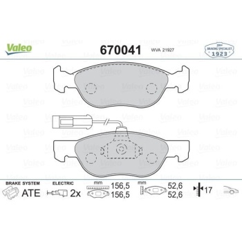 Fiat Coupe 1993-2000 Arası 2.0 16V, 2.0 16V Turbo Valeo Marka Ön Balata