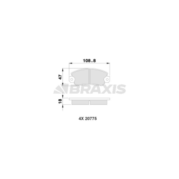 Fiat Uno 1983-2013 Arası 50 i.e. 1.1, 75 i.e. 1.5, 70 i.e. 1.4 Braxis Marka Ön Balata