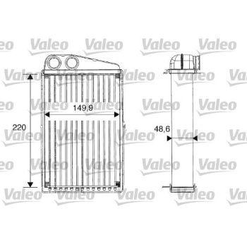 Renault Scenic 2003-2010 Arası 1.6, 1.9 dCi, 1.5 dCi, 2.0 Valeo Marka Kalorifer Radyatörü