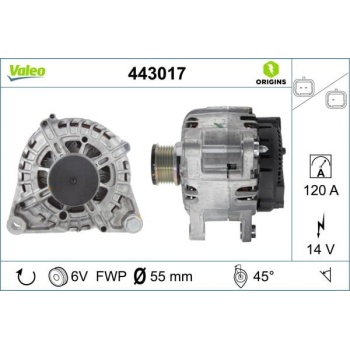 Citroen C-Elysee 2012-2016 Arası 1.2 VTi 72 Valeo Marka Alternatör