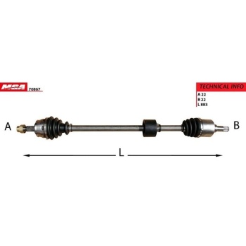 Linea 1.4 8V Sağ Aks Mga MGA-70867