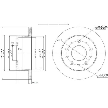Ducato III 2.3JTD 15 Arka Fren Disk Takımı Mga MGA-50125