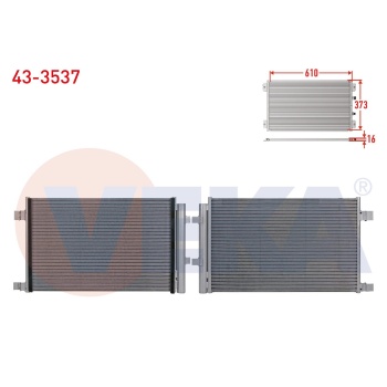 Megane IV 1.5 dci Euro6 Klima Radyatörü Veka 43-3537
