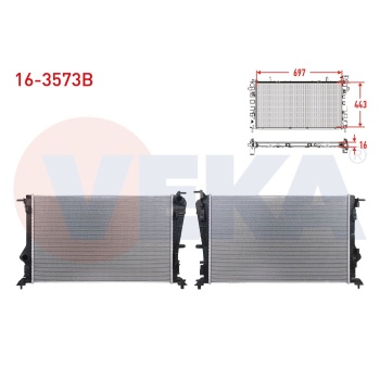 Megane IV 1.5 dci Euro6 Su Radyatörü Veka 16-3573B