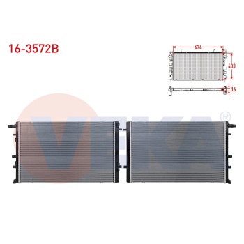 Megane IV 1.3 Tce Ek Su Radyatörü Euro6 AddBlue Veka 16-3572B