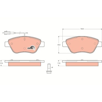 Fiat Stilo 2001-2010 Arası 1.2 16V, 1.4 16V, 1.6 16V TRW Marka Ön Balata
