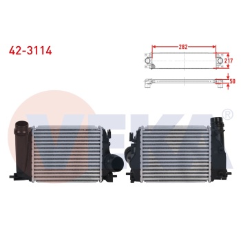 Megane IV 1.2 Tce Turbo Radyatörü (intercool) Veka 42-3114