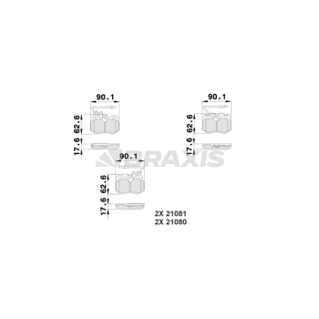Citroen Ax 1986-1998 Arası 1.4 GTi Braxis Marka Ön Balata