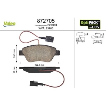 Citroen Nemo 2008-2013 Arası 1.4 HDi, 1.4 Valeo Marka Ön Balata