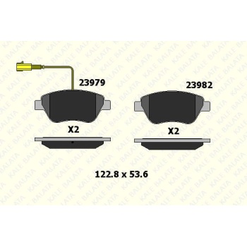 Citroen Nemo 2008-2013 Arası 1.3 HDi 75 Kale Marka Ön Balata