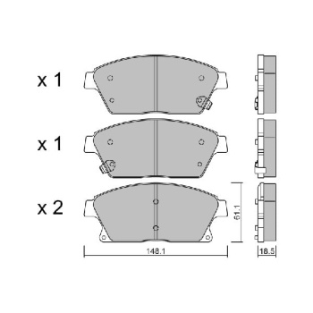 Chevrolet Orlando 2010-2014 Arası 1.8, 2.0 D Aisin Marka Ön Balata