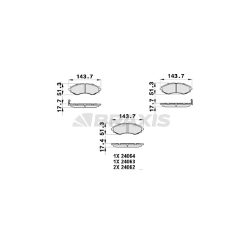 Chevrolet Evanda 2005-2009 Arası 2.0 Braxis Marka Ön Balata