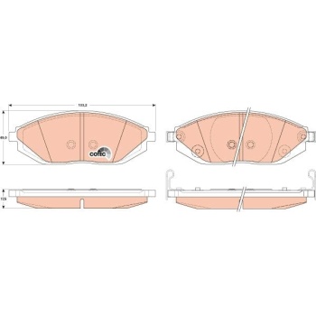 Chevrolet Spark 2009-2013 Arası 1.0, 1.2, 1.2 LPG, 1.0 LPG TRW Marka Ön Balata