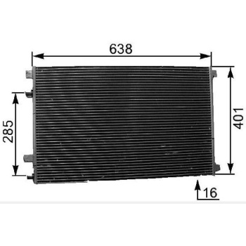 Klima Radyatörü Megane II 1.6 16v Mga Marka MGA-82700