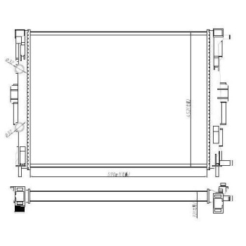 Su Radyatörü Megane II 1.6 16v MGA Marka MGA-80132