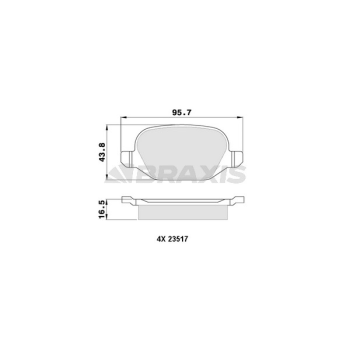 Alfa Romeo Gt 2003-2010 Arası 2.0 JTS Braxis Marka Arka Balata