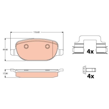 Alfa Romeo Brera 2006-2011 Arası 2.0 JTDM, 2.2 JTS TRW Marka Balata
