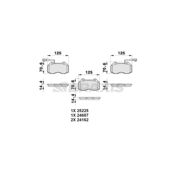 Alfa Romeo Mito 2008-2018 Arası 1.4 Turbo MultiAir, 1.4 MultiAir Braxis Marka Ön Balata