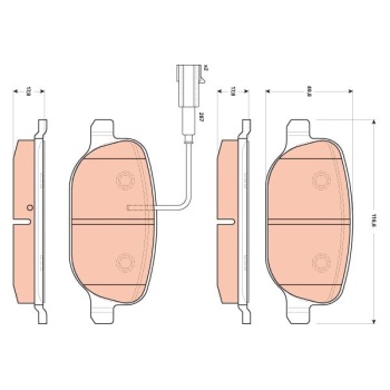 Alfa Romeo Giulietta 2010-2020 Arası 2.0 JTDM, 1.4 TB, 1.8 TBi, 1.4 BiFuel TRW Marka Arka Balata