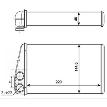 Kalorifer Radyatörü Megane II 1.4 16v Mga Marka MGA-81700