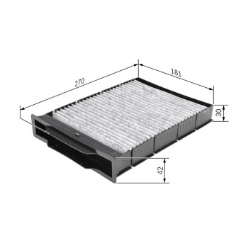 Megane II 1.4 16V Polen Filtresi (Karbonlu) Bosch BOS-1987432393