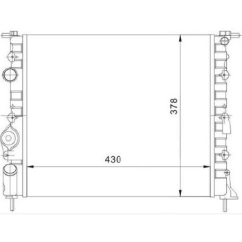 Su Radyatörü Megane 1.4 16v Mga Marka MGA-80120