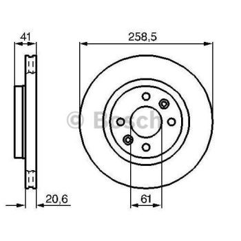 Megane 1.6 8V Ön Fren Diski Bosch BOS-0986478124